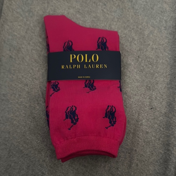 Polo by Ralph Lauren Pink Socks - Picture 1 of 1
